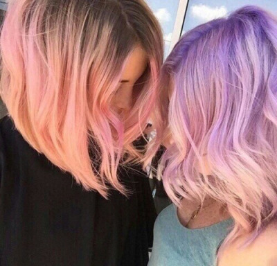 Aesthetic Short Pastel Hair