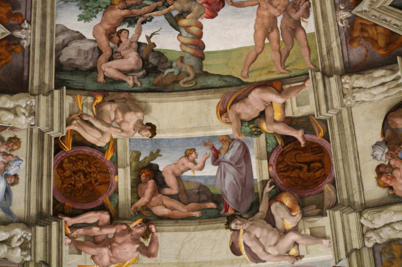 Michelangelo God Creates Eve Sistine Chapel Ceiling Via