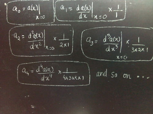 fuckyeahphysica:Taylor Series : an infinite sum giving the...