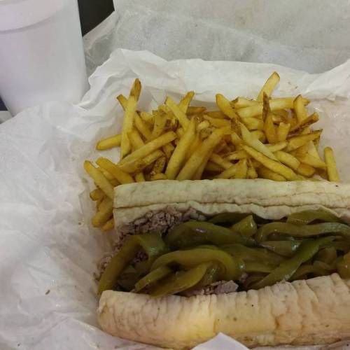 Jake wanted a taste of the Chicago dogs for himself. Gave me the...