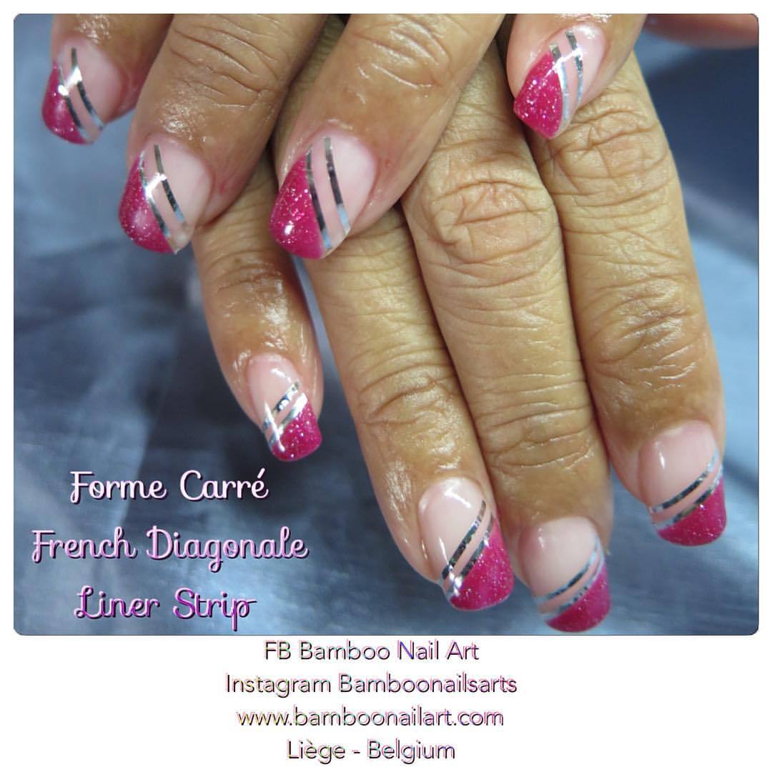 Bamboo Nail Shop Pose Salon Forme Carre Et Nail Art