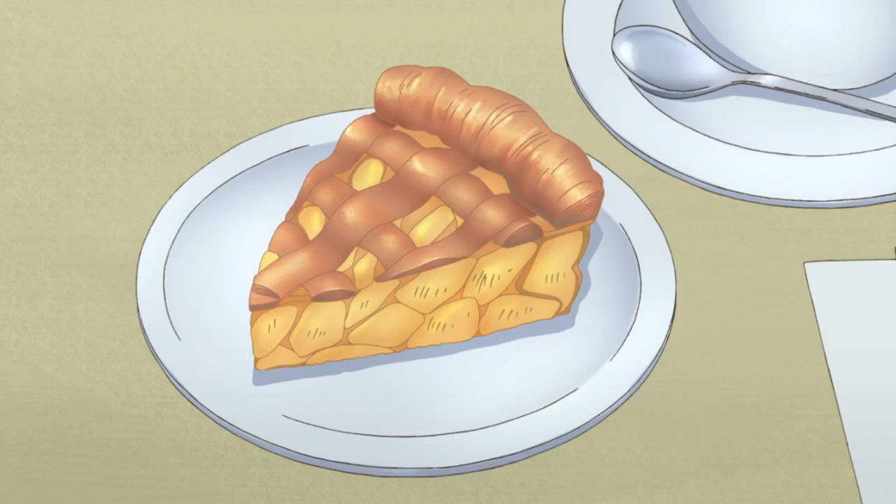 Кусок пирога на тарелке