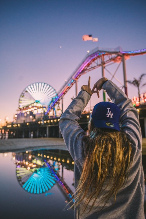 roller coaster amusement park losangeles glow dock girl aesthetic girls women& 039;s fashion fashion outfit swag urban streetwear beach coast la los angeles