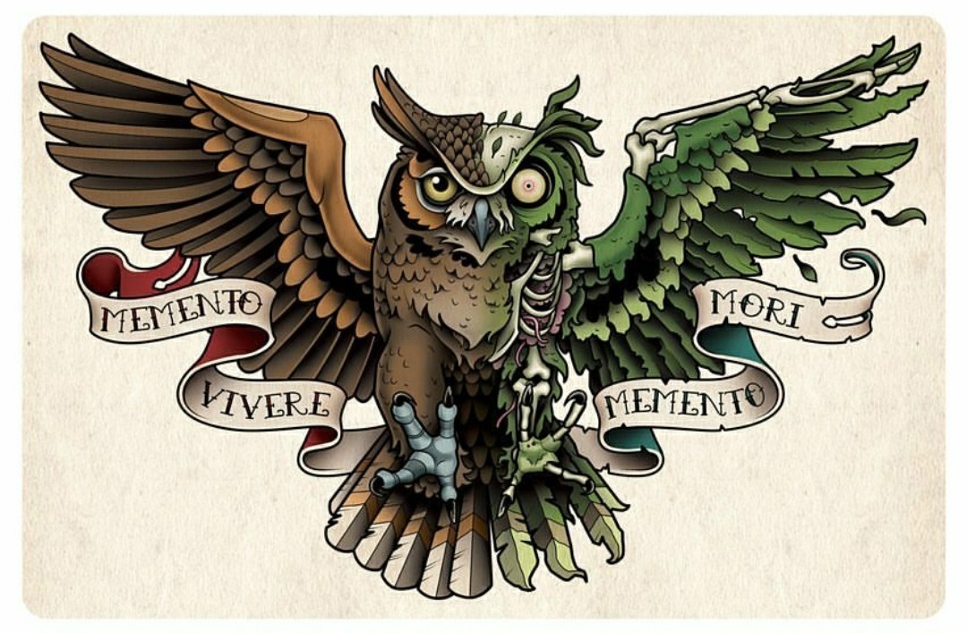 Memento Mori Memento Vivere Tattoo - tattoo design