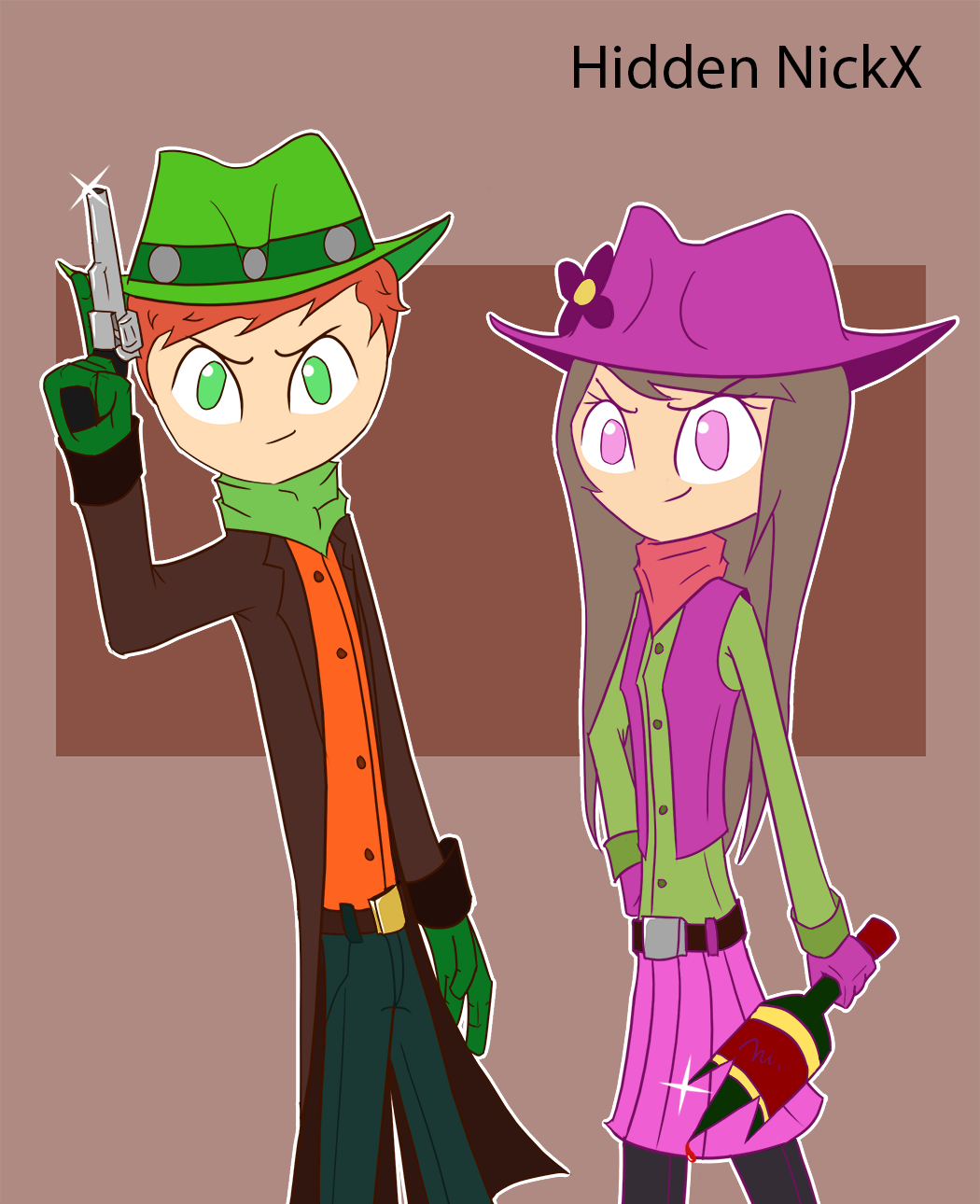 The Hidden NickX — Gunslinger Kyle and Calamity Heidi Hope ye liked...