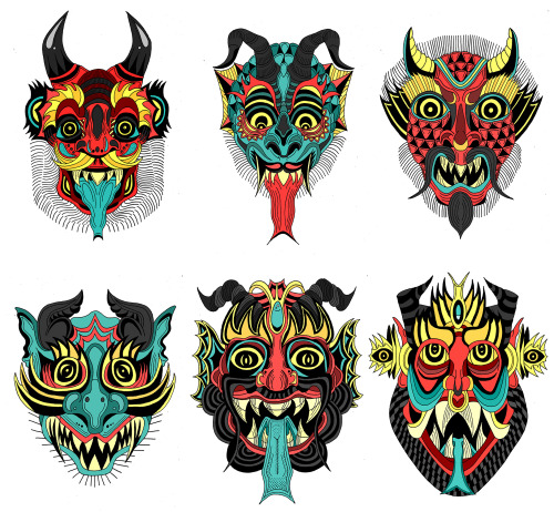 fuckyeahillustrativeart:‘Devils & Demons’ flash sheet by...