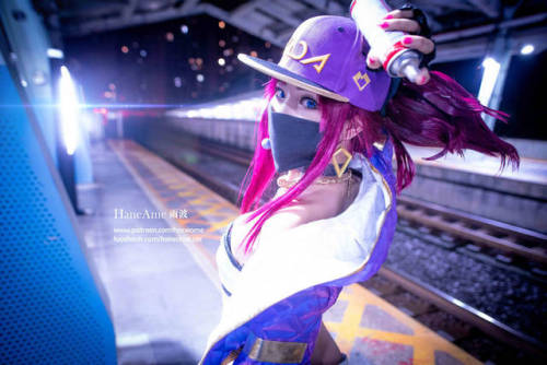 blablabladg:Hane Ame as Akali (League of Legends)