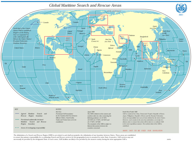 Global Maritime Search and Rescue Areas. - Maps on the Web