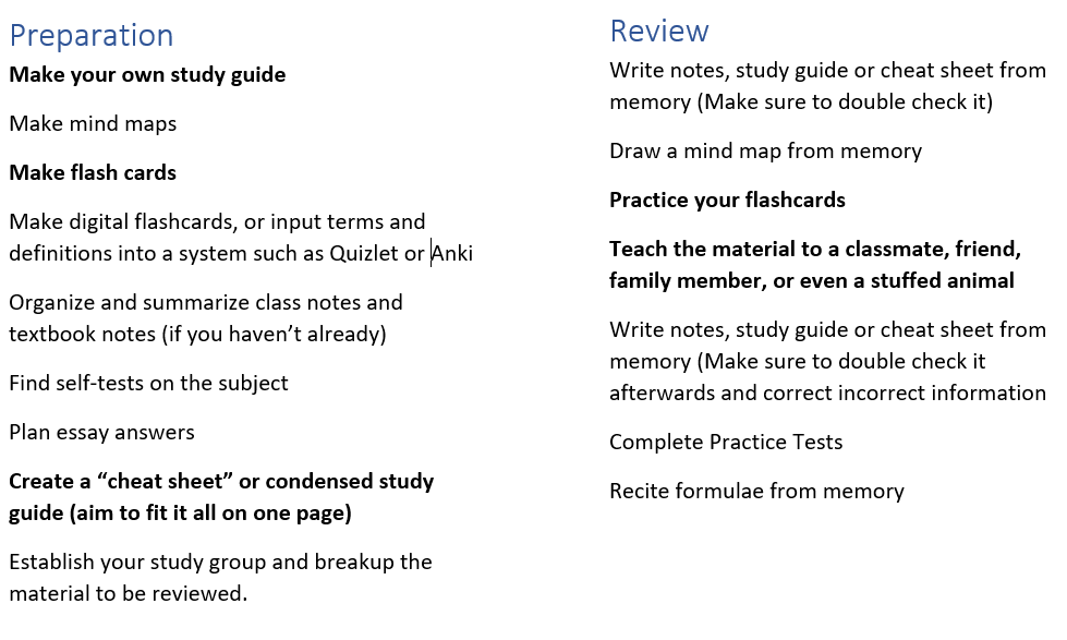 the 5 day study plan 5 day study plan