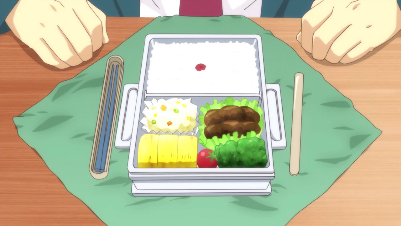 Itadakimasu Anime Bento With Hamburger Steak Tamagoyaki And Potato