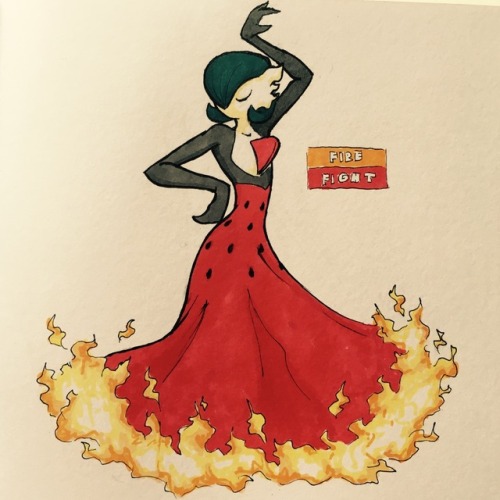 firefightdex:282 - GardevoirFLAMEnco dancer Gardevoir