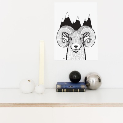 Minimalis wall art - Coco Lapine http://cocolapine.bigcartel.com