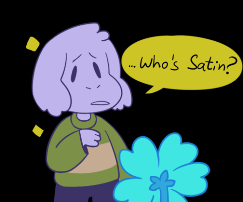 leaf-kun:asriel showing chara around!