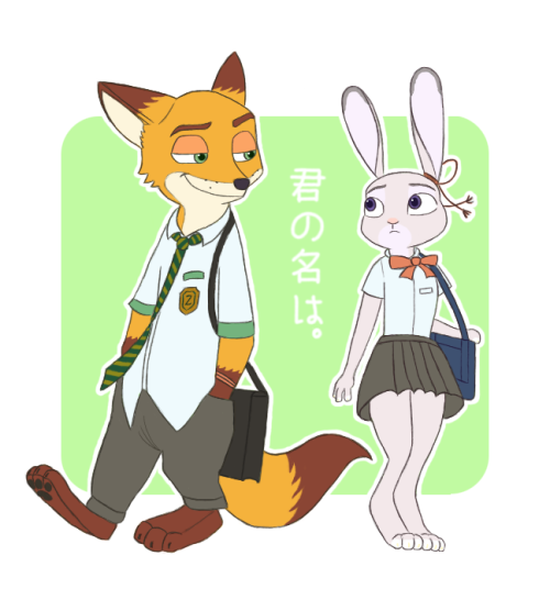 zutopiadoubutsu:zutopiadoubutsu:Zootopia x Your Name au...