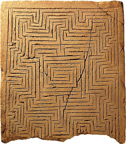 artpropelled:World’s oldest labyrinth illustration, c....