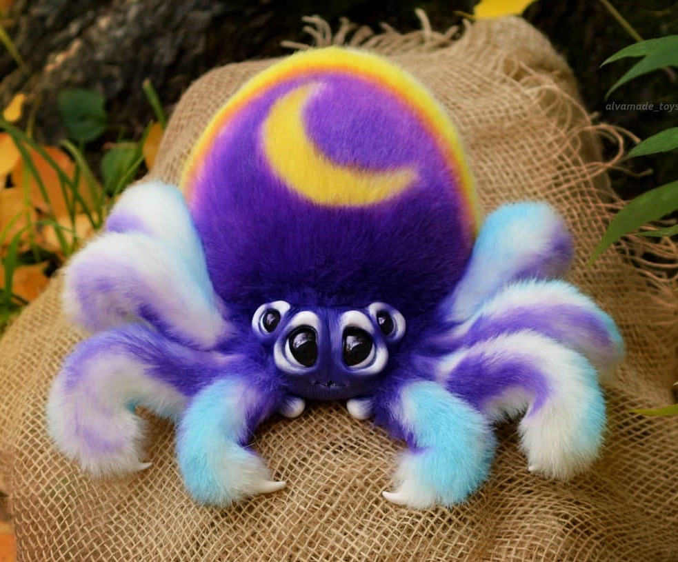 fluffy spider toy