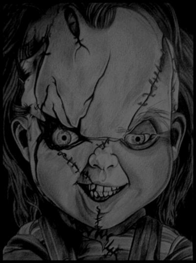 Black And White Chucky Picture - Best Tattoo Ideas