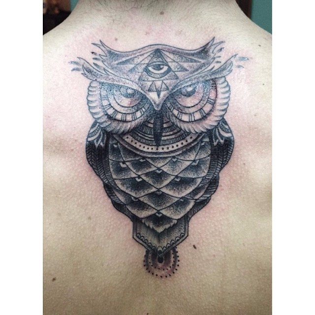 Il bue — #tattoo #ab #normal #black #owl #third #eye