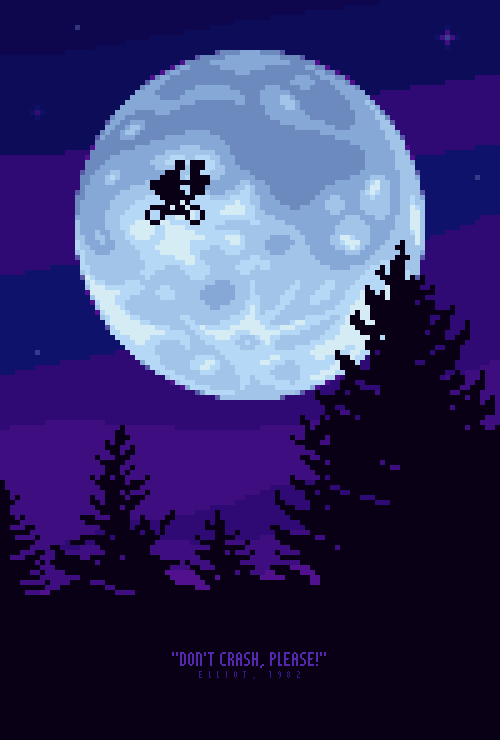 E.T. Moon Scene Shown at 500 percent.