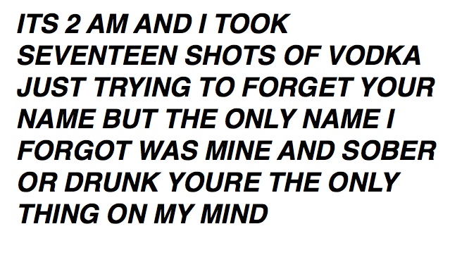 I trying to forget you. Forget a name. Your Mind is mine.