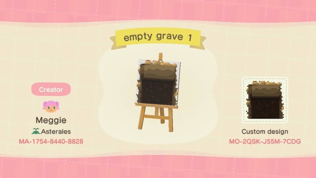 Spooky empty grave design for submission ’) empty