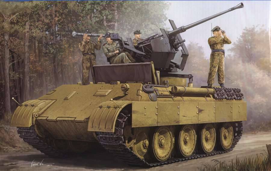 World War II • mavitpzv: “FLAK PANTHER” “Bergepanther D with...