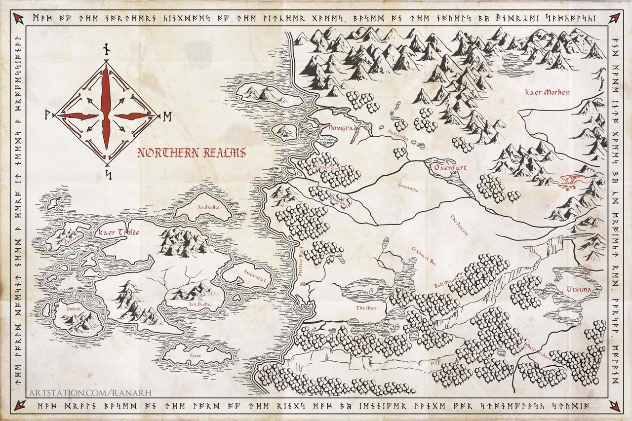 World map of the witcher 3 фото 79