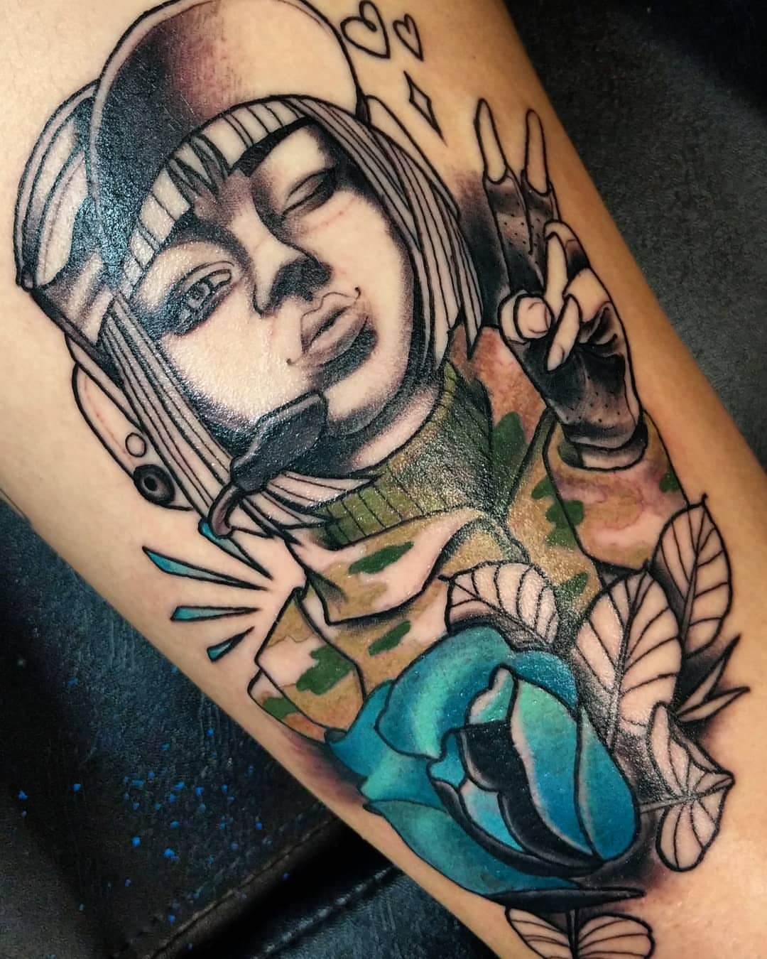 Ollie Keable Tattoos Made A Start On The Ela Piece On Bonnie