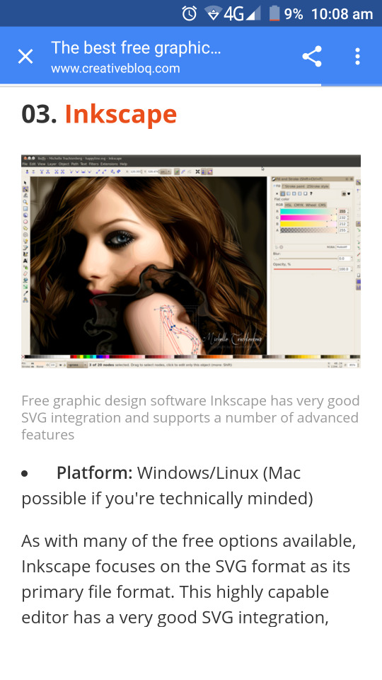 inkscape web design