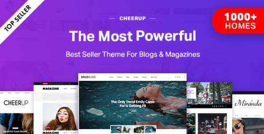 CheerUp v6.1.4 - Blog / Magazine - WordPress Blog Theme Nulled