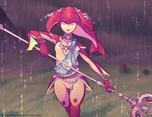 dreadlock-detective:Wanted to draw Mipha to make up for that...