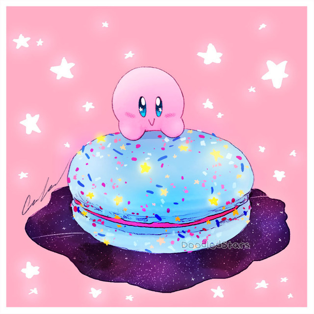 kirby macaron squishy