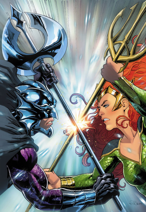 league-of-extraordinarycomics:Mera vs Ocean Master byNICOLA...