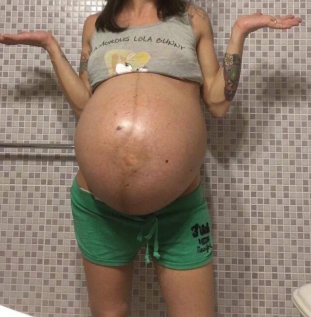 Pregnant belly tumblr massive pregnant af