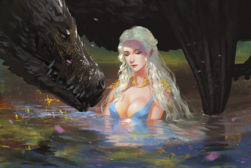 artsofdaenerys:Daenerys by Old zhangWed her or fight her;...