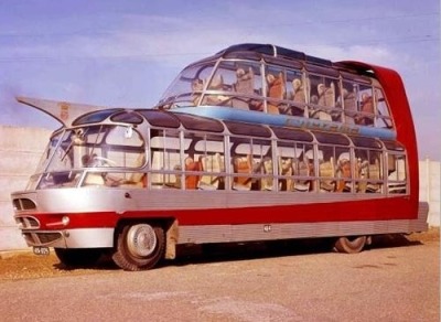 Znalezione obrazy dla zapytania 1950's Cirrus CityRama Tour Bus