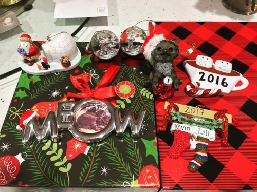 Safe to say we have some pretty cool custom ornaments for the...