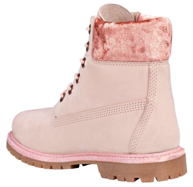 baby pink timbs
