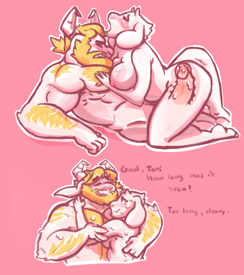 489px x 550px - Really been awhile, hasn't it? [Asgore/Toriel]