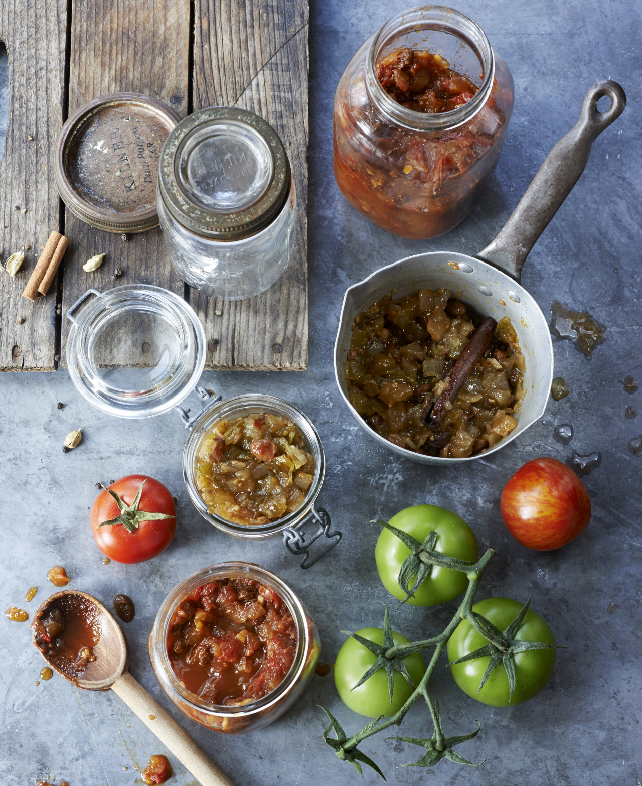 Spiced Red Tomato Chutney & Green Tomato Chutney