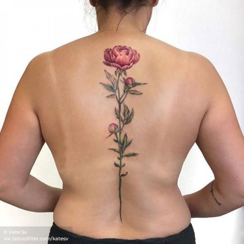 By Kate Sv, done in Manhattan. http://ttoo.co/p/35270 big;facebook;flower;illustrative;katesv;nature;peony;spine;twitter;watercolor