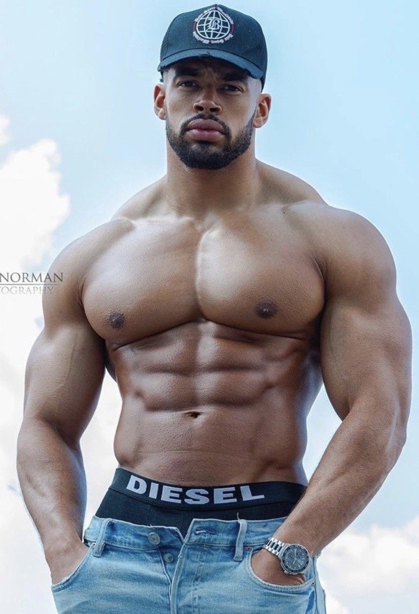 Black Muscle Hunk