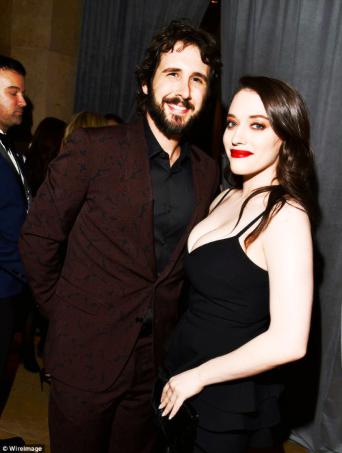 nowhollywood:Josh Groban and Kat Dennings at the 2016...