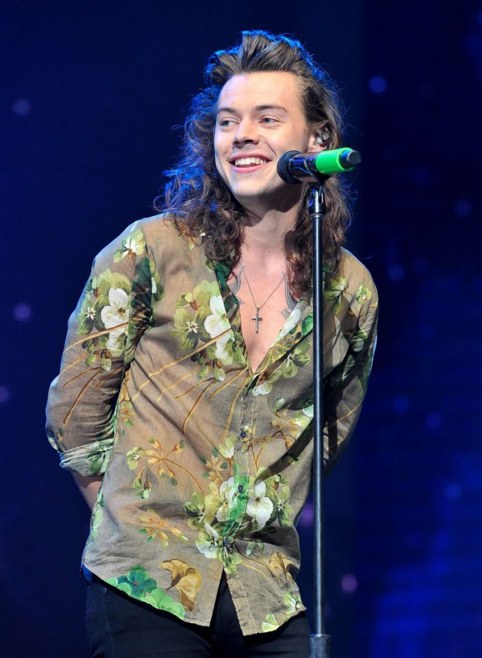 harry styles leopard shirt