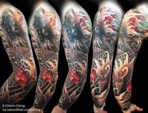 By Orient Ching, done at Orient Ching Tattoo, Kaohsiung.... ching;neo japanese;huge;dragon;facebook;twitter;mythology;sleeve