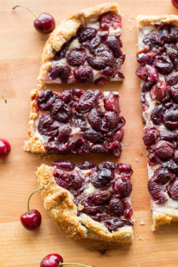 Cherry Vanilla Ricotta Crostata