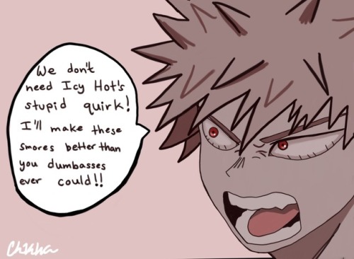 mytodomomoheart:i-draw-stuff-occasionally:Bakugou puts the...