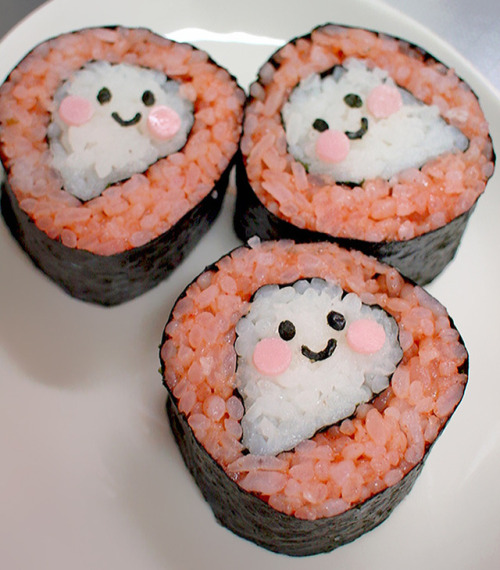 sixpenceee:A compilation of cute and creative sushi. Here is the...