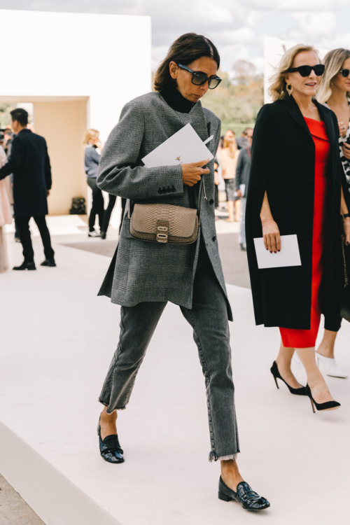 girl hair bob denim flats moccasins repetto plaid sunglasses turtleneck python