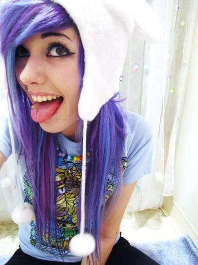 Blue And Purple Hair Tumblr